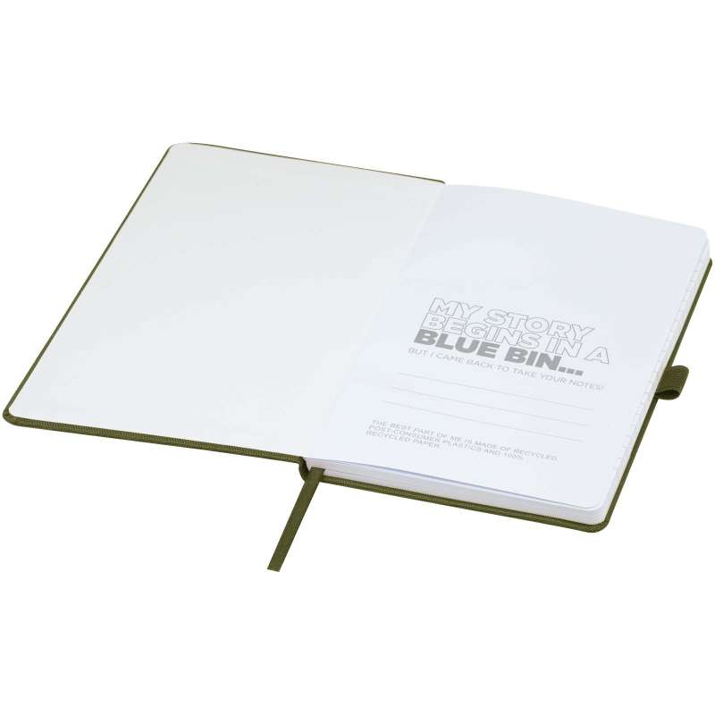 Blocco note A5 in carta riciclata con logo personalizzato - cod. P107763