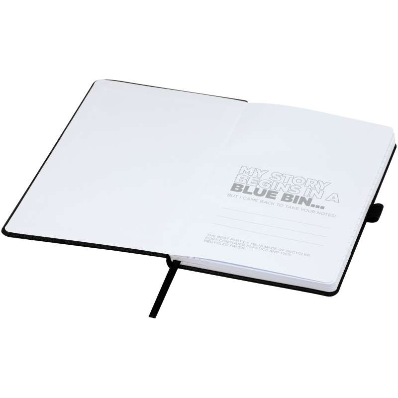 Blocco note A5 in carta riciclata con logo personalizzato - cod. P107763