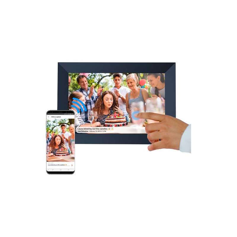 Cornice per foto digitali Wi-Fi da 10" Prixton Prado Frameo - cod. P2PA130