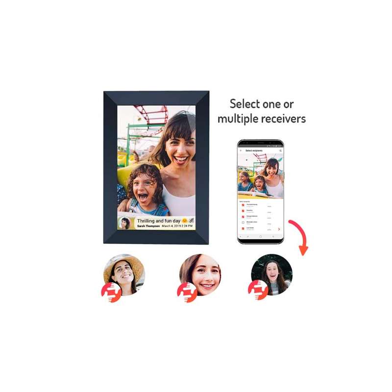 Cornice per foto digitali Wi-Fi da 10" Prixton Prado Frameo - cod. P2PA130