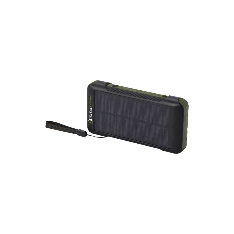 Caricabatterie da viaggio solare da stampare con logo da 10.000 mAh - cod. P124346