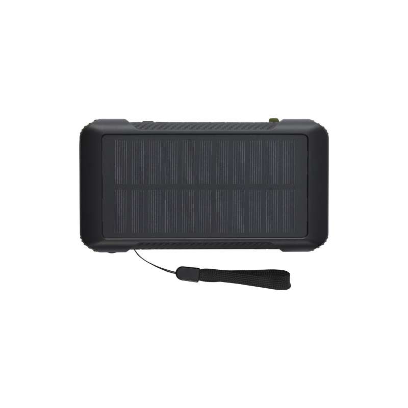 Caricabatterie da viaggio solare da stampare con logo da 10.000 mAh - cod. P124346