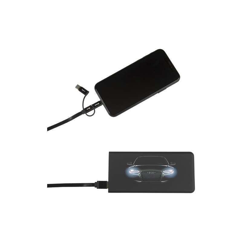 Caricabatterie da viaggio con logo stampato da 5000 mAh - cod. P2PX016