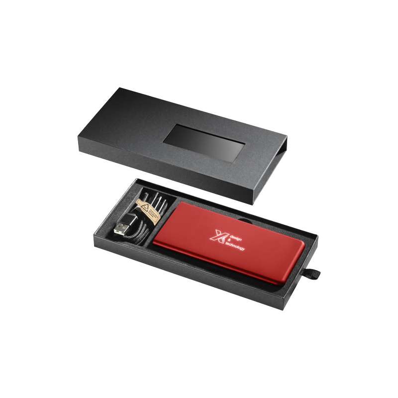 Caricabatterie da viaggio con logo stampato da 5000 mAh - cod. P2PX016