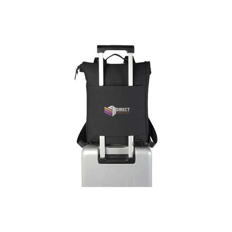 Zaino roll-top per portatile da 15,6" riciclato certificato GRS da 12 litri Turner - cod. P120750