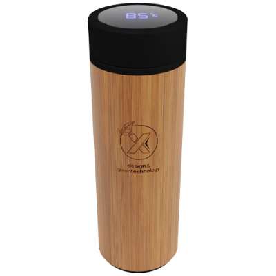 Borraccia termica SCX.design D11 da 500 ml in bambù - cod. P2PX056