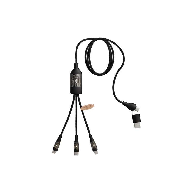 Cavo di ricarica rapida 5 in 1 con logo personalizzato - cod. P2PX162