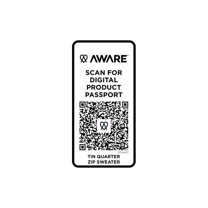 Maglione con cerniera in tessuto riciclato unisex - cod. P37546