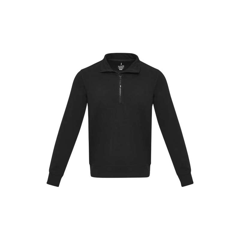 Maglione con cerniera in tessuto riciclato unisex - cod. P37546