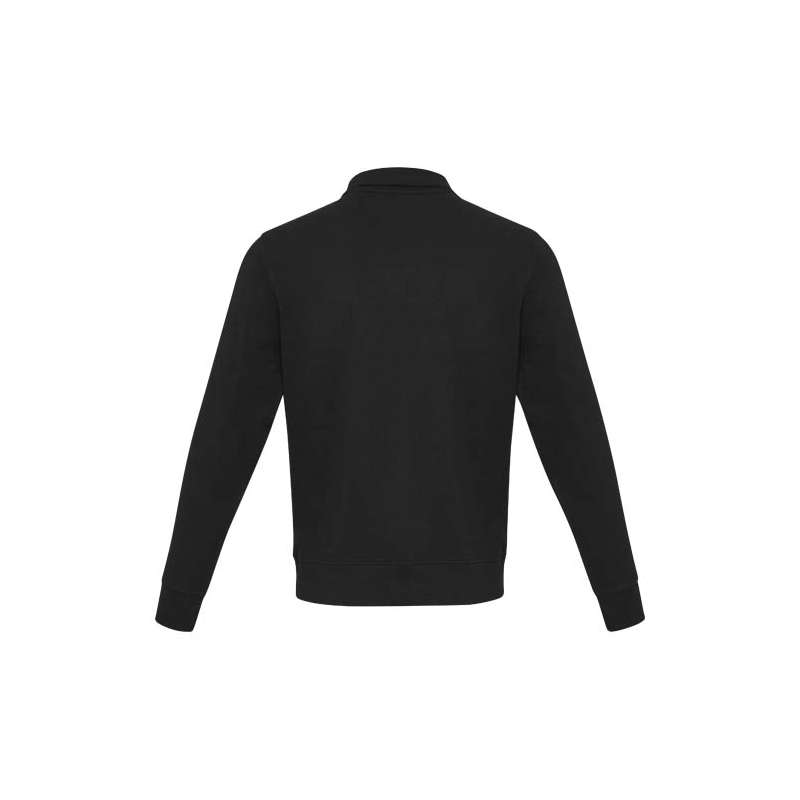 Maglione con cerniera in tessuto riciclato unisex - cod. P37546