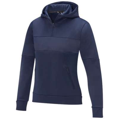 Felpa anorak con cappuccio da donna a mezza zip Sayan - cod. P39473