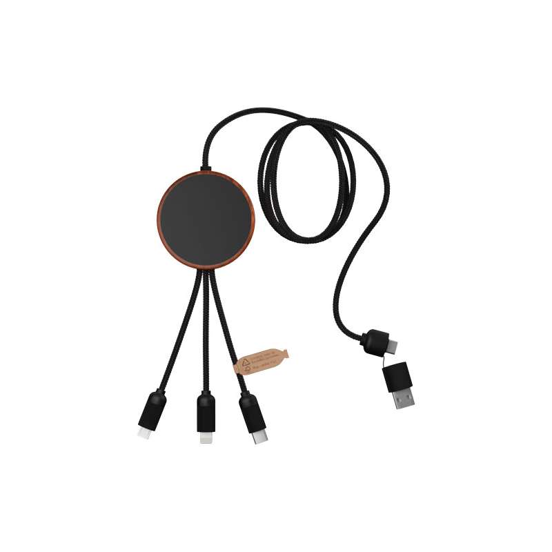 Cavo di ricarica 5 in 1 con scritte promozionali - cod. P2PX073