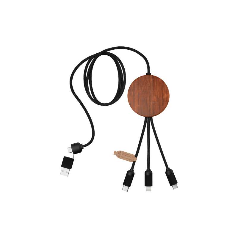 Cavo di ricarica 5 in 1 con scritte promozionali - cod. P2PX073