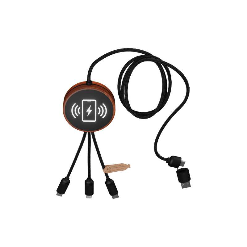 Cavo di ricarica 5 in 1 con scritte promozionali - cod. P2PX073