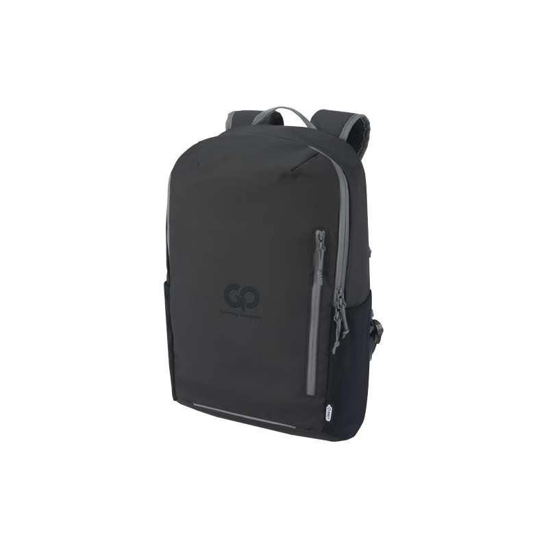 Zaino impermeabile per portatile da 15" in materiale riciclato certificato GRS Aqua - 21 L - cod. P130043