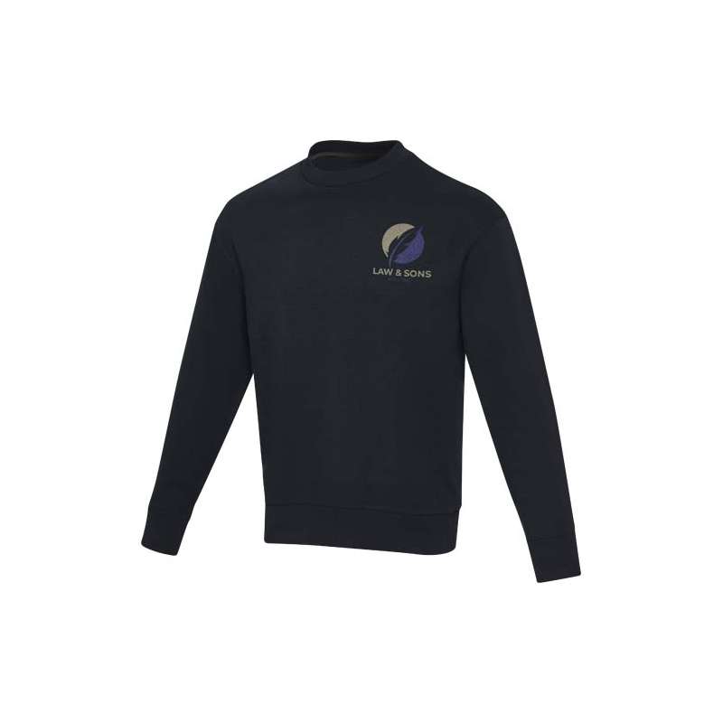 Maglione a girocollo in tessuto riciclato unisex - cod. P37543