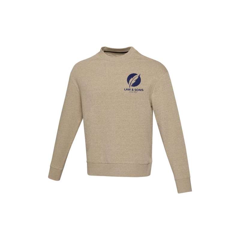 Maglione a girocollo in tessuto riciclato unisex - cod. P37543
