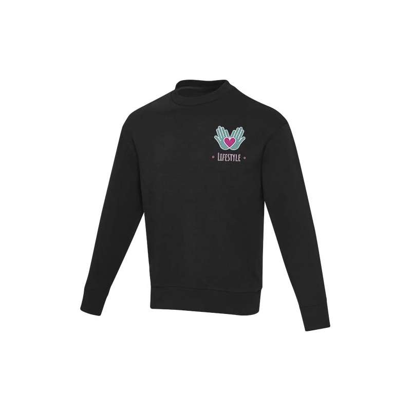 Maglione a girocollo in tessuto riciclato unisex - cod. P37543