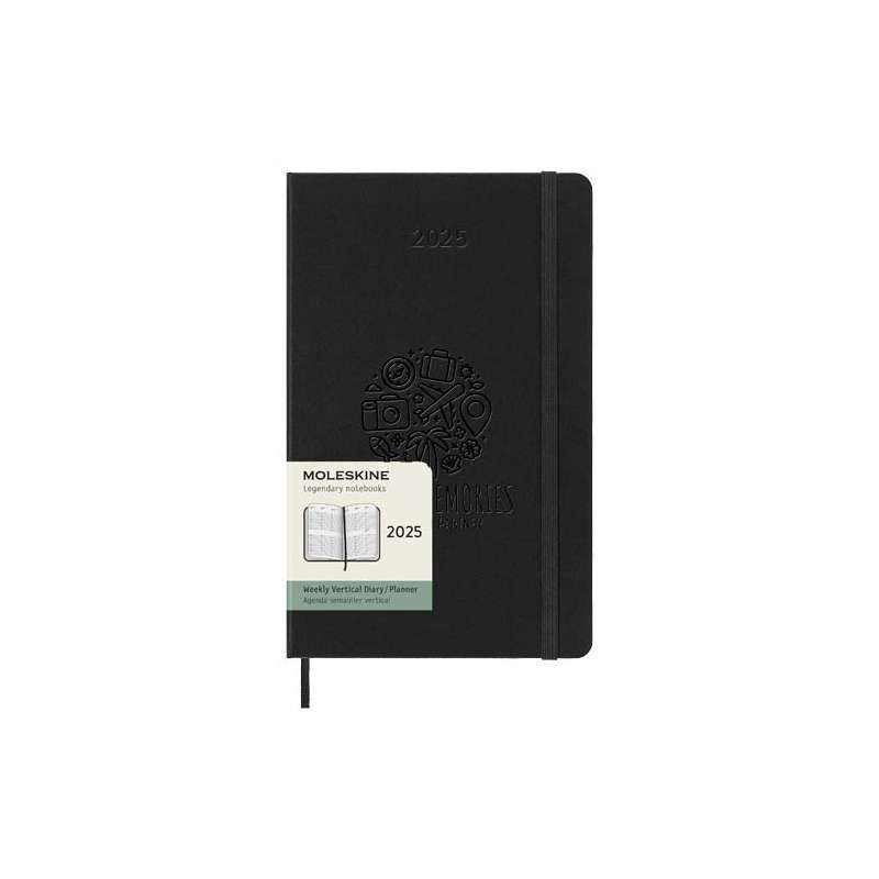 Agenda verticale Moleskine da personalizzare con copertina rigida - cod. P107937