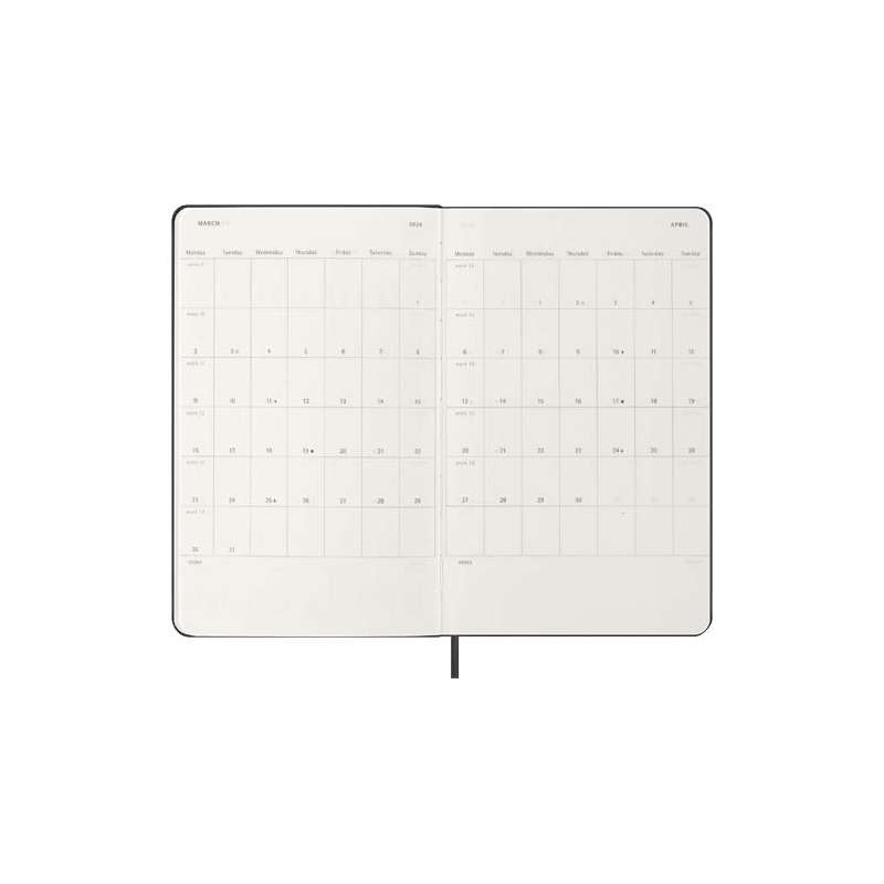 Agenda verticale Moleskine da personalizzare con copertina rigida - cod. P107937