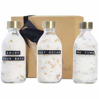 Set regalo di sali da bagno 3 pezzi da 200 ml Wellmark Just Relax - cod. P126306