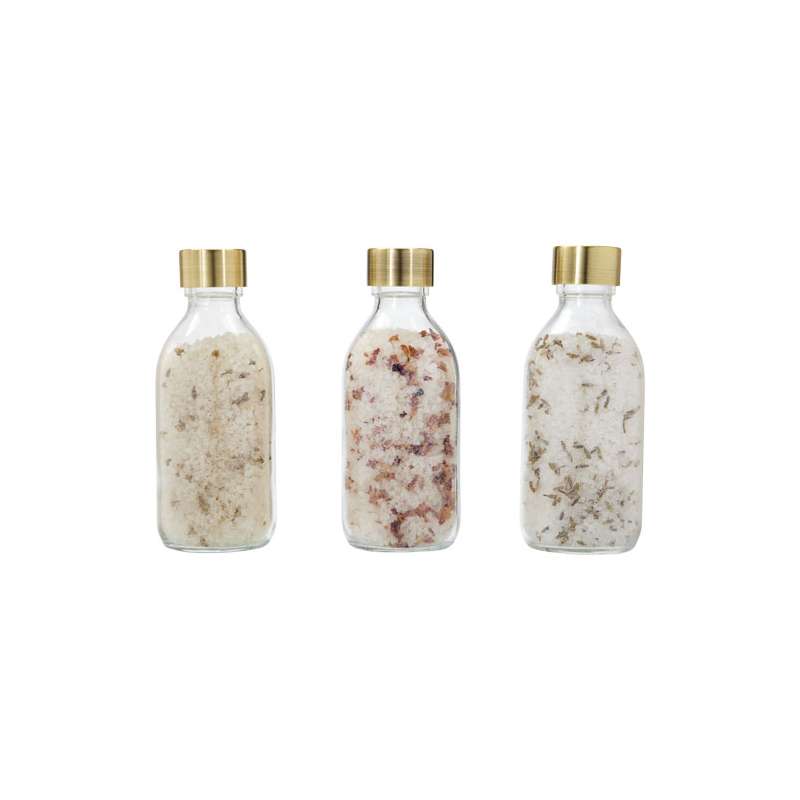 Set regalo di sali da bagno 3 pezzi da 200 ml Wellmark Just Relax - cod. P126306