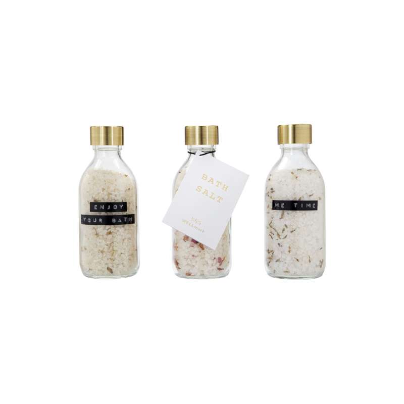 Set regalo di sali da bagno 3 pezzi da 200 ml Wellmark Just Relax - cod. P126306