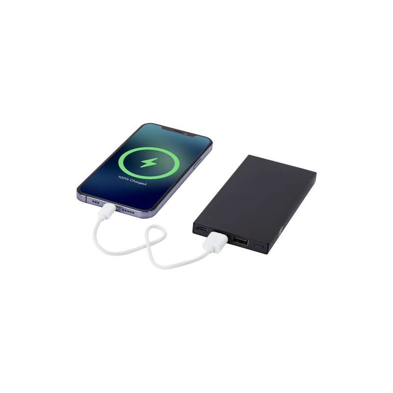 Caricabatterie da viaggio con scritte da 5000 mAh - cod. P124349