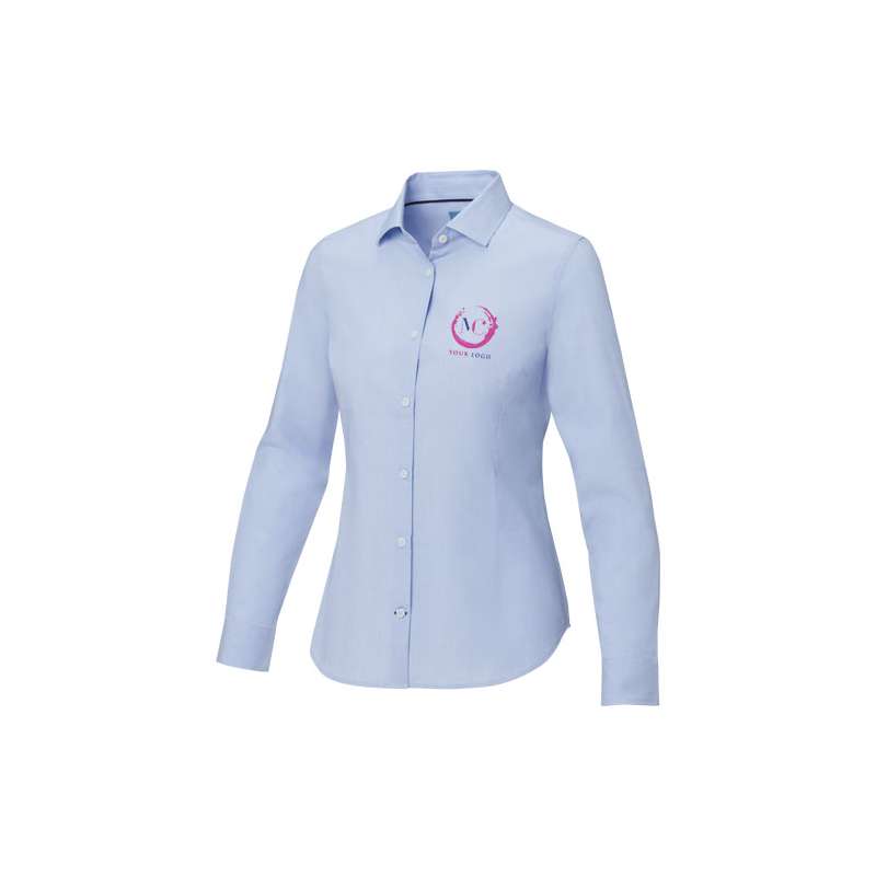 Camicia con logo aziendale a maniche lunghe da donna - cod. P37525