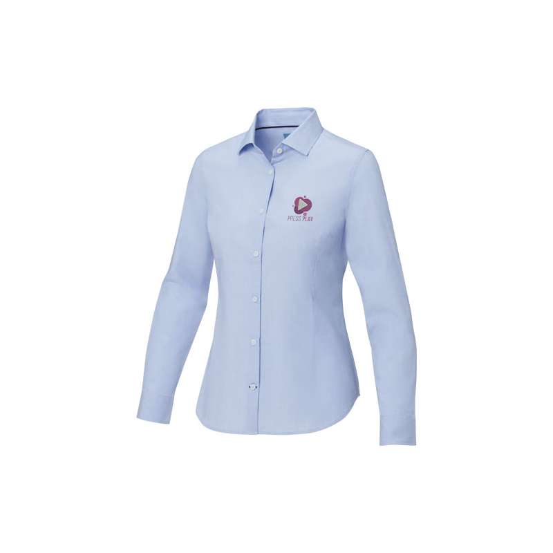 Camicia con logo aziendale a maniche lunghe da donna - cod. P37525