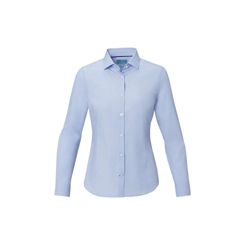 Camicia con logo aziendale a maniche lunghe da donna - cod. P37525