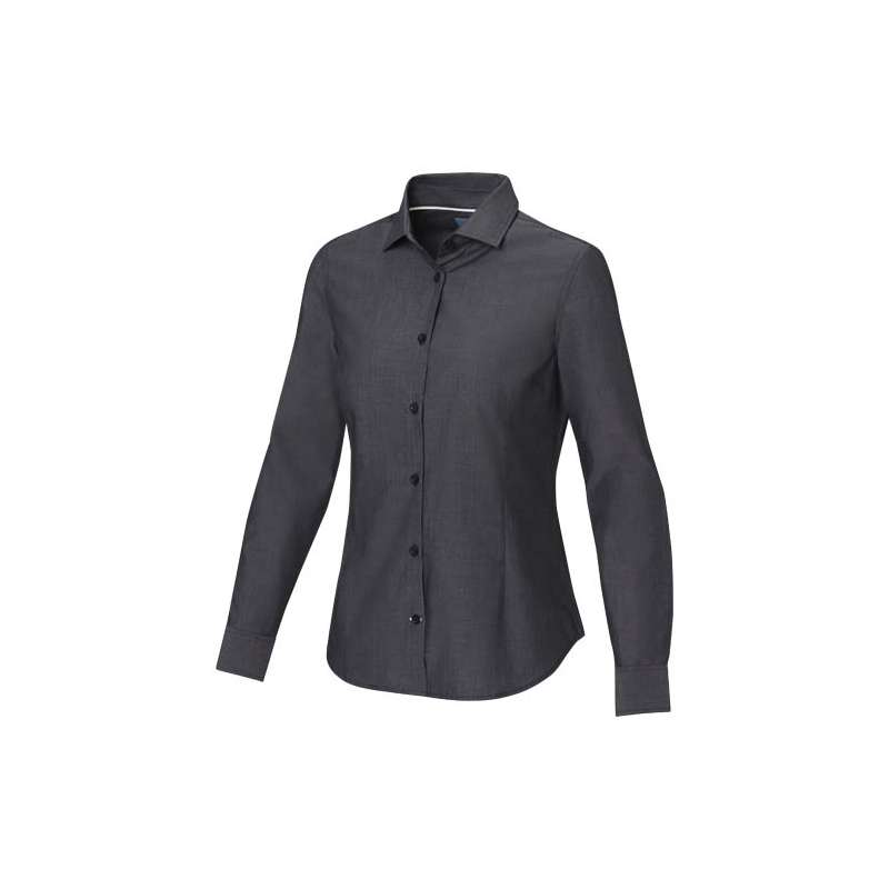 Camicia con logo aziendale a maniche lunghe da donna - cod. P37525