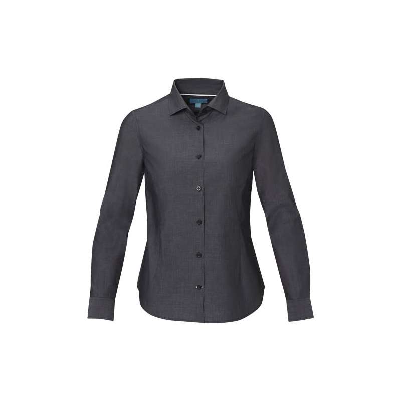 Camicia con logo aziendale a maniche lunghe da donna - cod. P37525