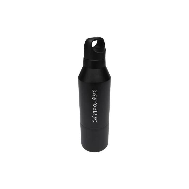 Borraccia termica da 600 ml in acciaio inox riciclato - cod. P100840