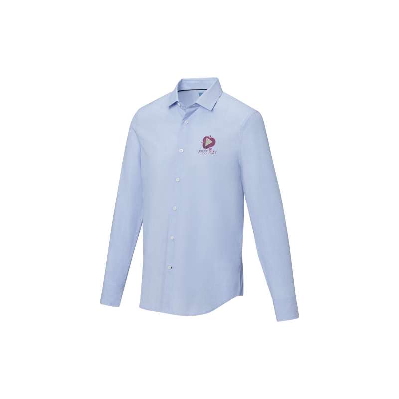 Camicia con logo promozionale a maniche lunghe da uomo - cod. P37524