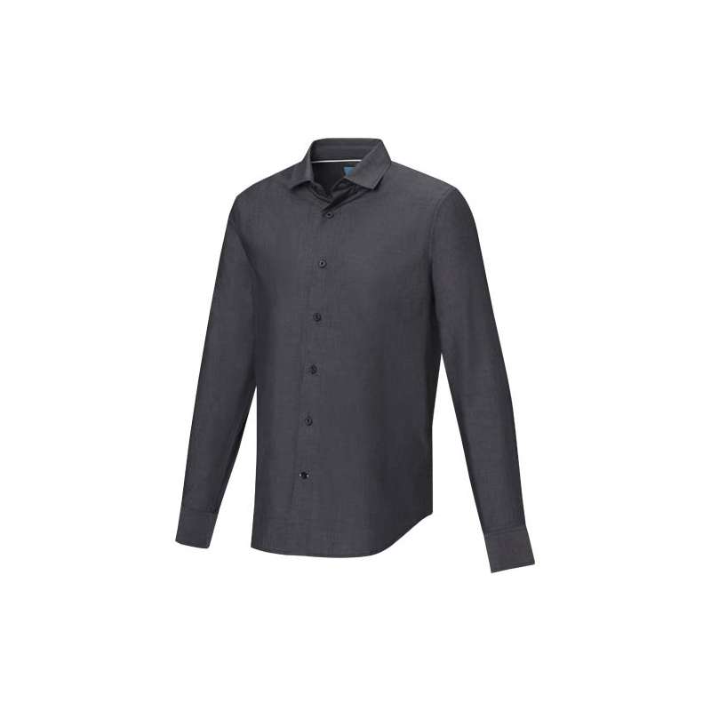 Camicia con logo promozionale a maniche lunghe da uomo - cod. P37524