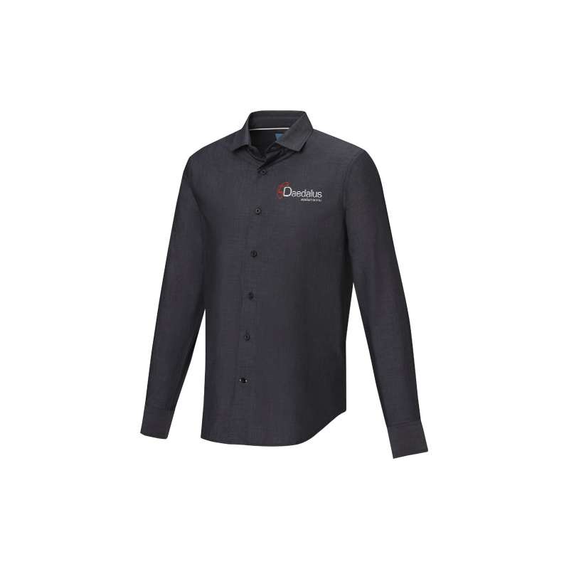 Camicia con logo promozionale a maniche lunghe da uomo - cod. P37524