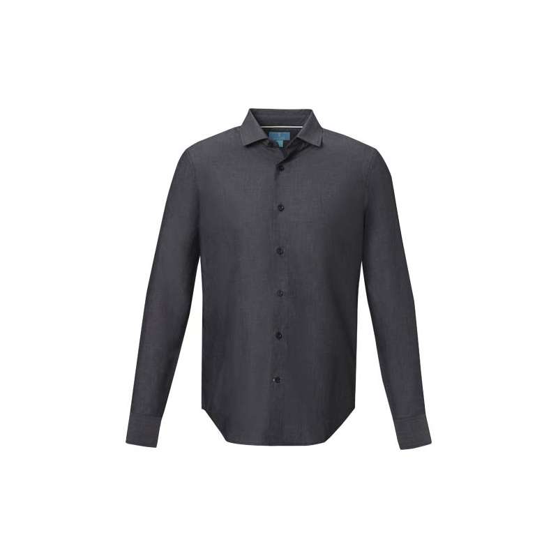 Camicia con logo promozionale a maniche lunghe da uomo - cod. P37524