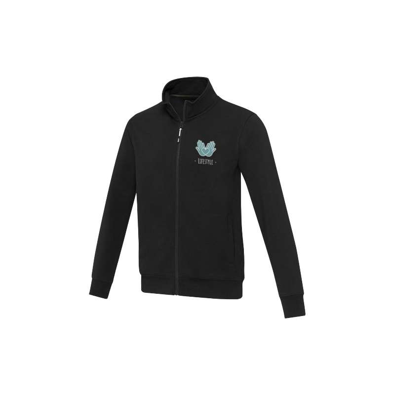 Felpe unisex in tessuto riciclato a cerniera intera - cod. P37540