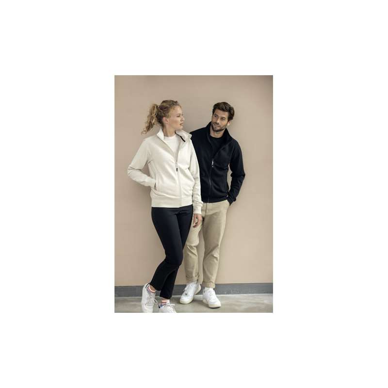 Felpe unisex in tessuto riciclato a cerniera intera - cod. P37540