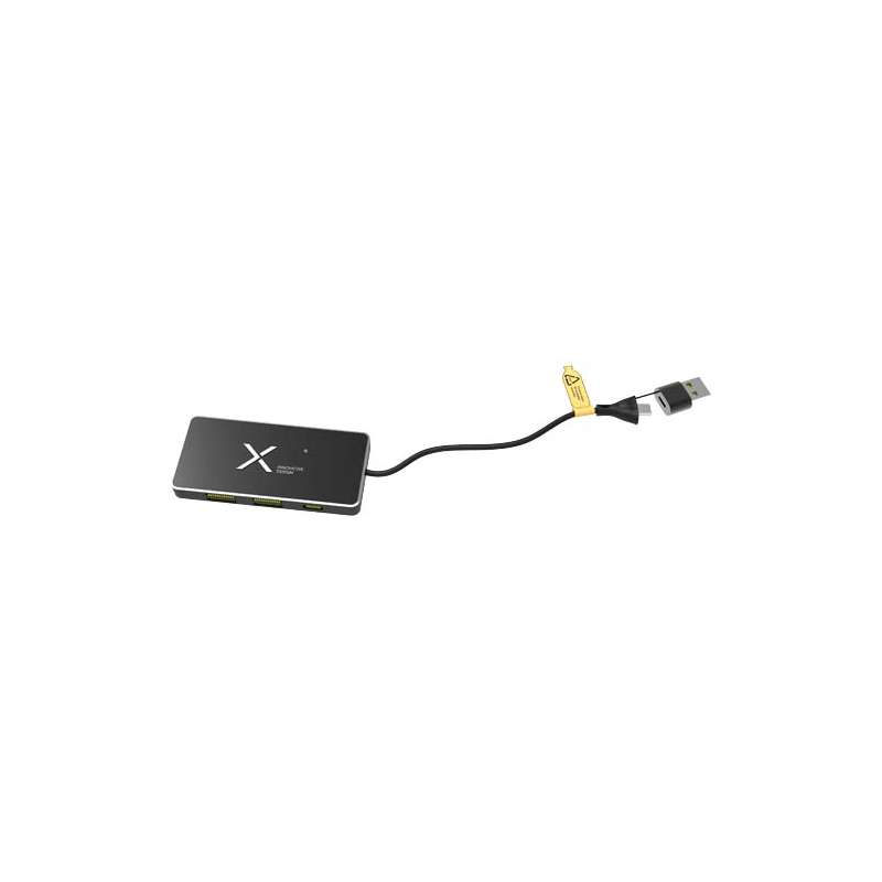 Hub USB 8 in 1 con doppio ingresso e 6 porte SCX.design H20 - cod. P2PX165