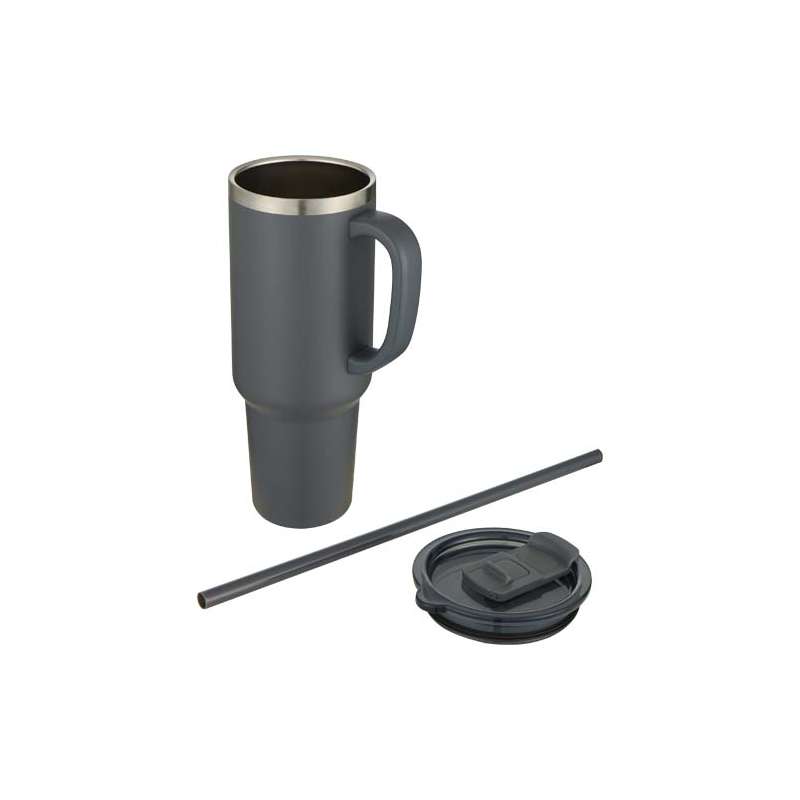 Tazza con isolamento sottovuoto con cannuccia da 1200 ml - cod. P100802