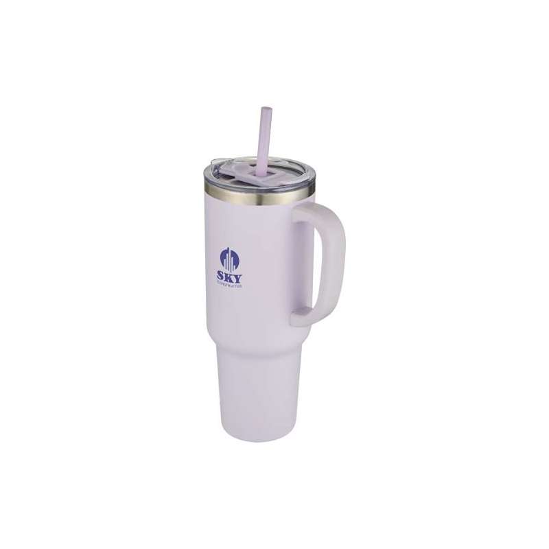 Tazza con isolamento sottovuoto con cannuccia da 1200 ml - cod. P100802