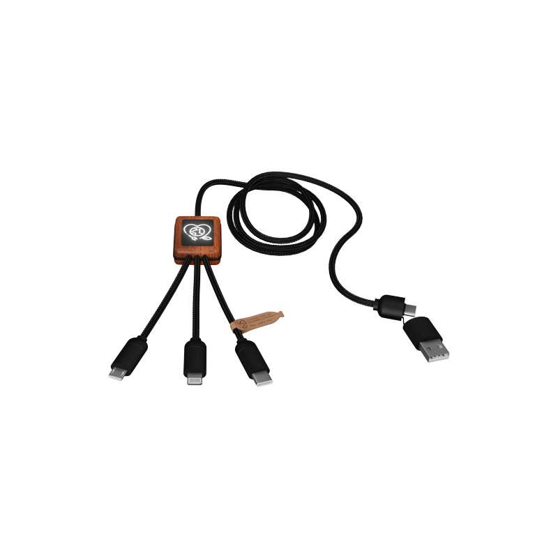 Cavo di ricarica 5 in 1 da stampare con scritte - cod. P2PX072