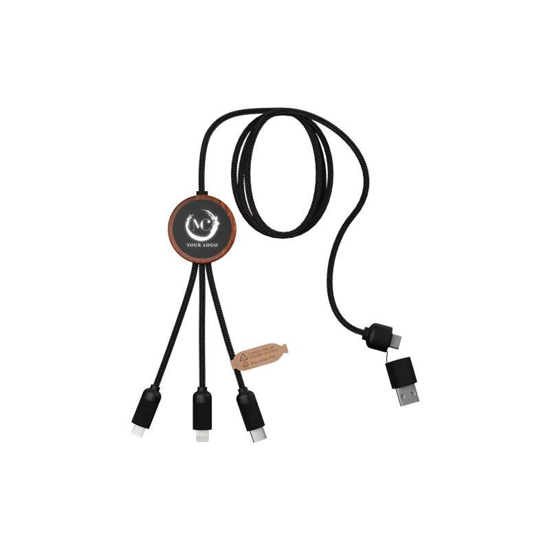 Cavo di ricarica 5 in 1 da serigrafare con scritte - cod. P2PX071