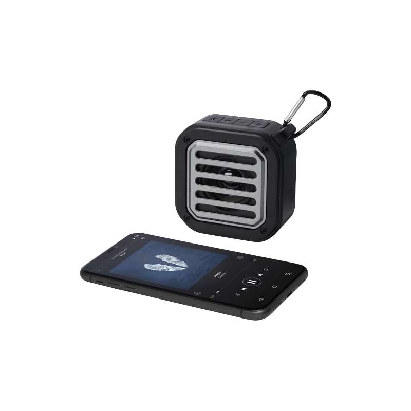 Speaker Bluetooth® a ricarica solare da 3 W con moschettone - cod. P124347