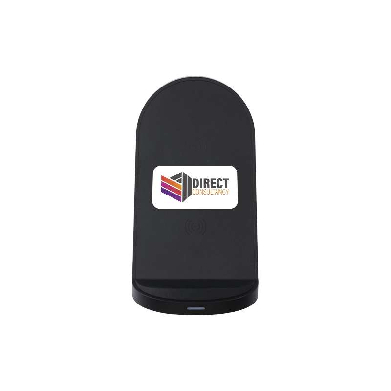 Stazione di ricarica in plastica riciclata RCS a doppia bobina da 15 W Loop - cod. P124340