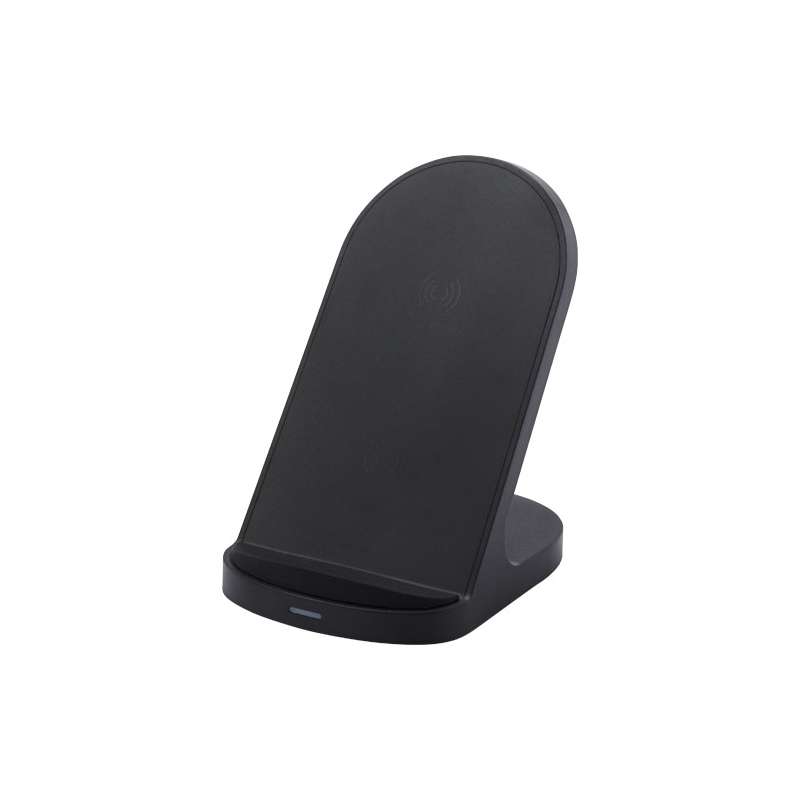 Stazione di ricarica in plastica riciclata RCS a doppia bobina da 15 W Loop - cod. P124340