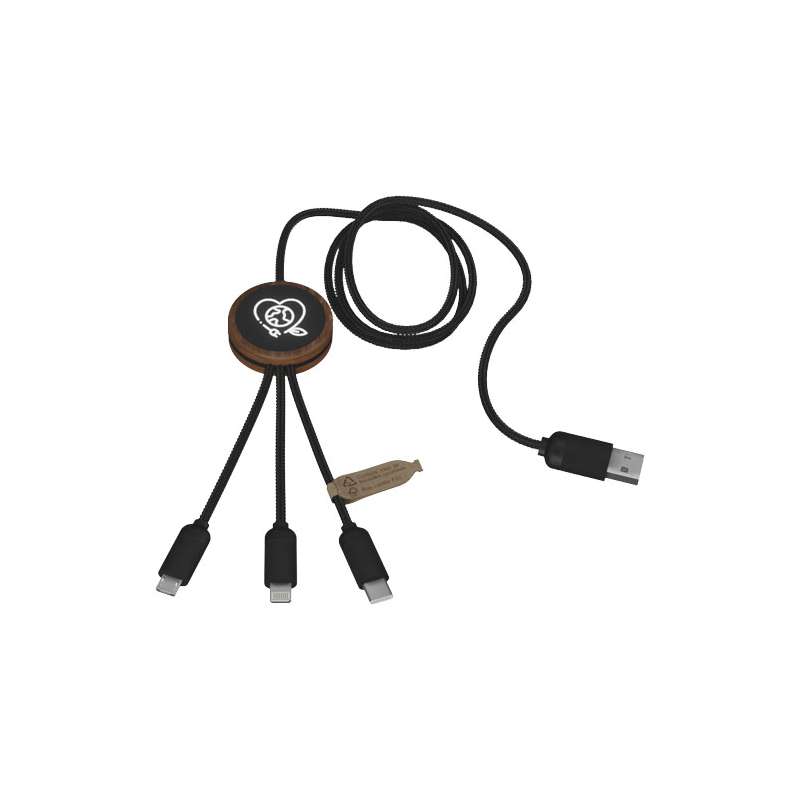 Cavo di ricarica 3 in 1 con scritte stampate - cod. P2PX084