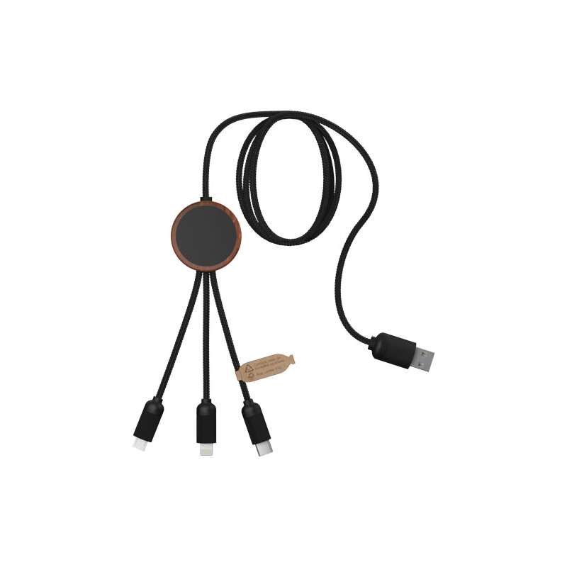 Cavo di ricarica 3 in 1 con scritte stampate - cod. P2PX084